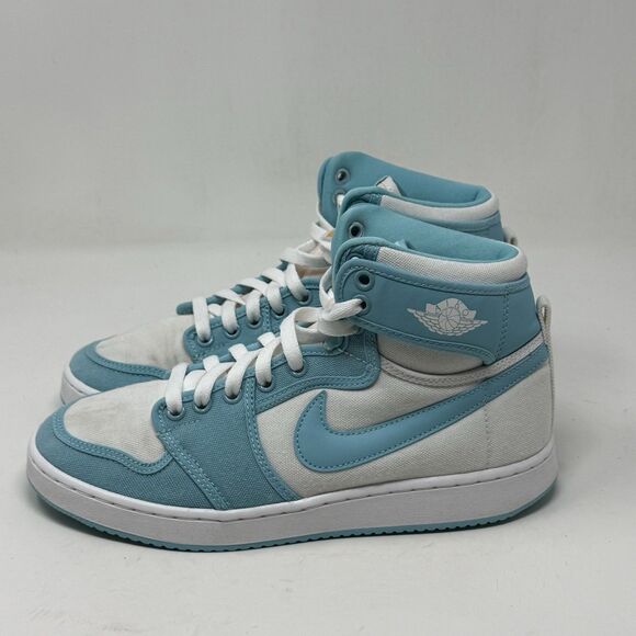 Air Jordan 1 Retro KO AJKO Sneakers Mens 7.5 Bleached Aqua White High Top Shoes - Picture 2 of 16